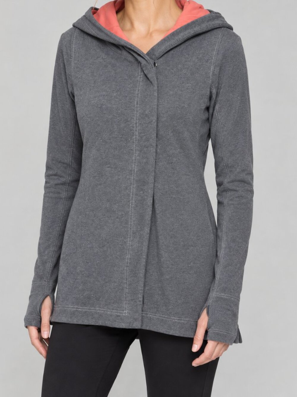 Lululemon Awareness Wrap jacket hooded gray size 6